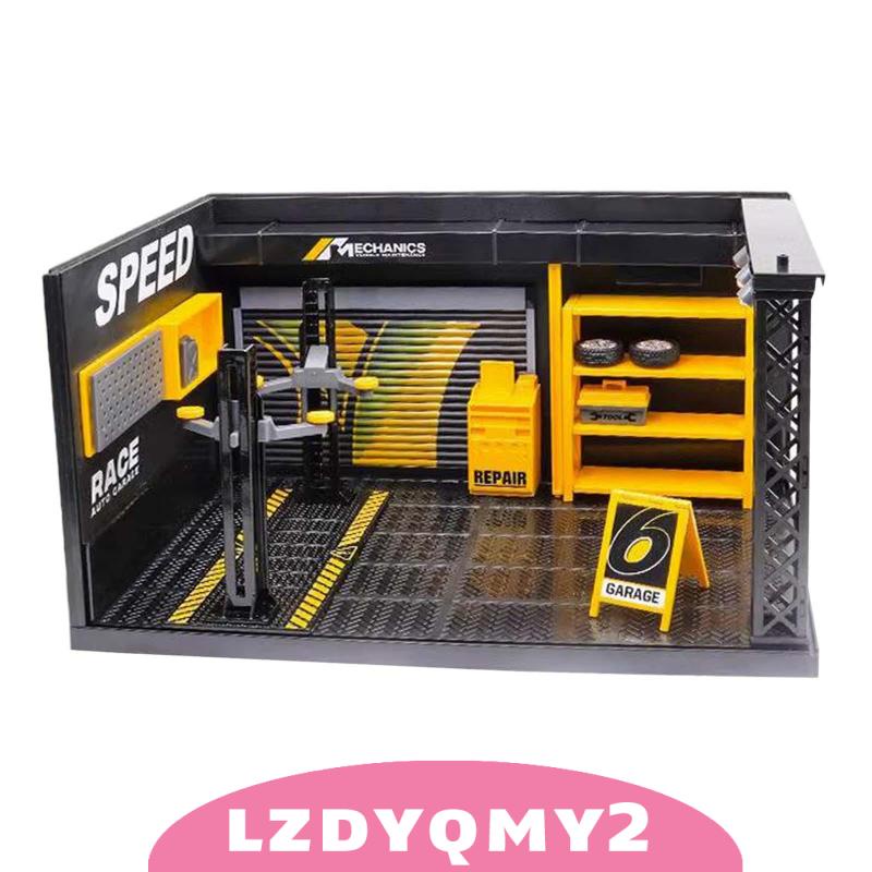 Ốp Mô Hình Trưng Bày Gara Trưng Bày Mô Hình Cửa Hàng Có Đèn LED Trang Trí Tiểu Cảnh 1 / 24
