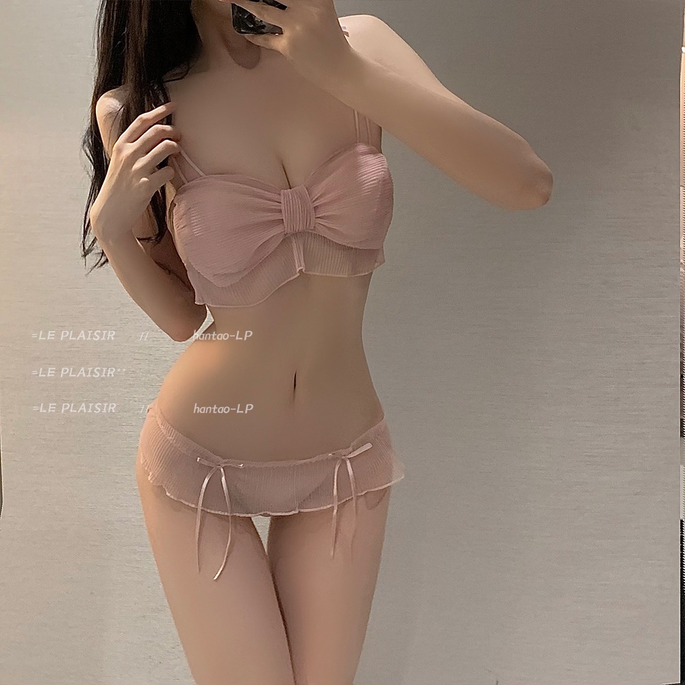 Thời Trang bộ bikini gợi cảm Gợi Cảm Không Vòng Thép Áo Ngực Push Up Bra Cô Gái Nhật Bản 【luyoo14】