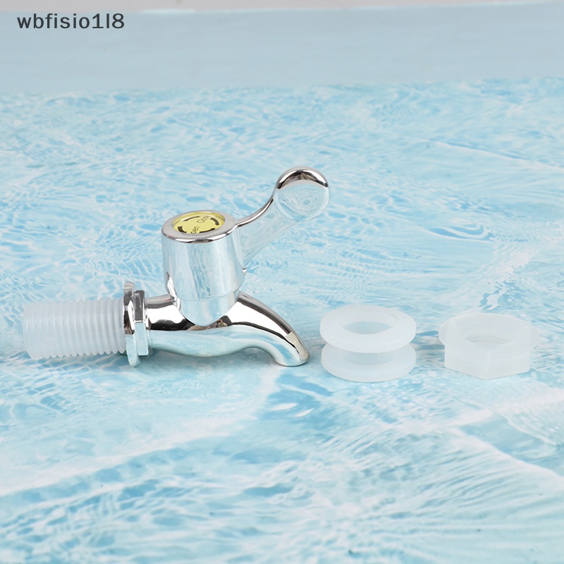 1 cái vòi chai rượu thủy tinh màu bạc 17mm Bình đựng rượu Thùng nước vòi nước mới