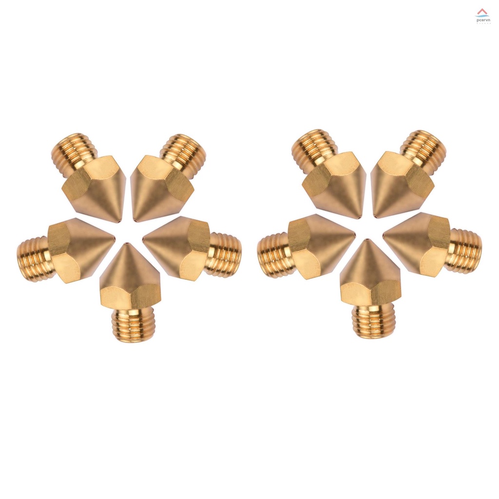 Bộ 10 Vòi Phun Đồng 0.4mm Cho Máy In 3D CR-10S Pro 1.75mm