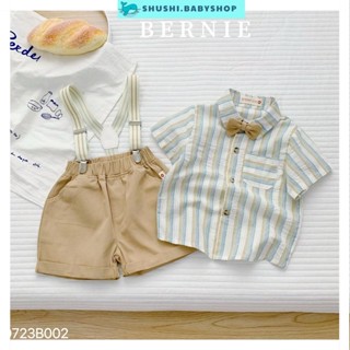 Bộ đồ quần áo set sơ mi công tử 4 món cho bé trai mặc sinh nhật đi chơi đi đám cưới 8đến 25kg SHUSHI