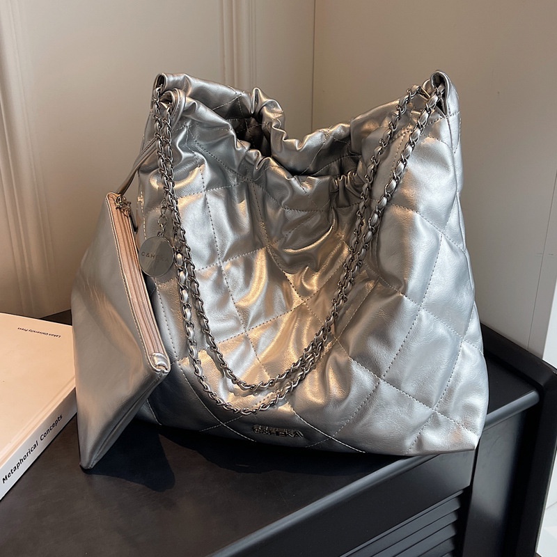 Túi Xách Da PU Cỡ Lớn Màu Trơn Thời Trang 2023 Cho Nữ