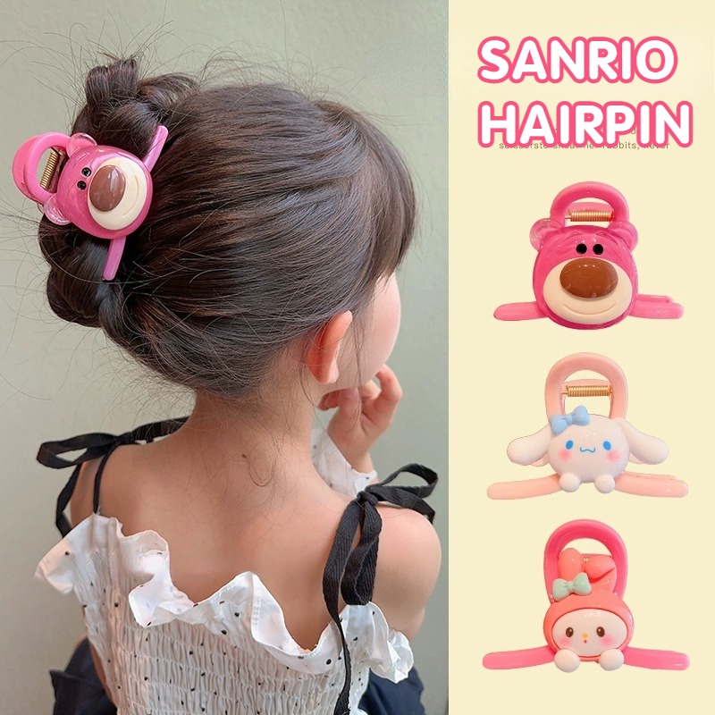 Kẹp Tóc Hoạt Hình Sanrio Cá Mập Haipin Hàn Quốc Sanrio Kẹp Tóc Ngọc Bích Guigou Dâu T
