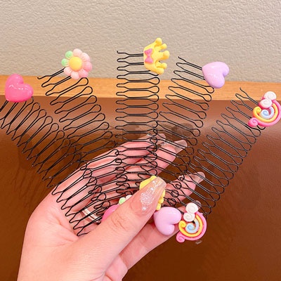 Lược Cài Tóc Mái Và Tóc Gãy Thần Kỳ Họa Tiết Hoạt Hình Cho Bé Gái