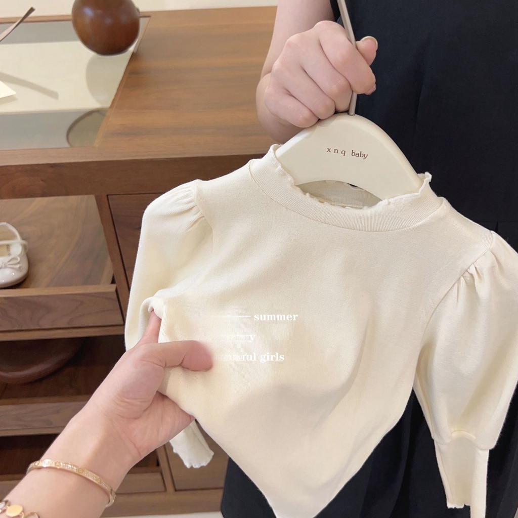 Áo Khoác Dệt Kim Không Tay Phong Cách Hàn Quốc Thời Trang Mùa Thu 2023 Mới Cho Bé Gái HTQ3