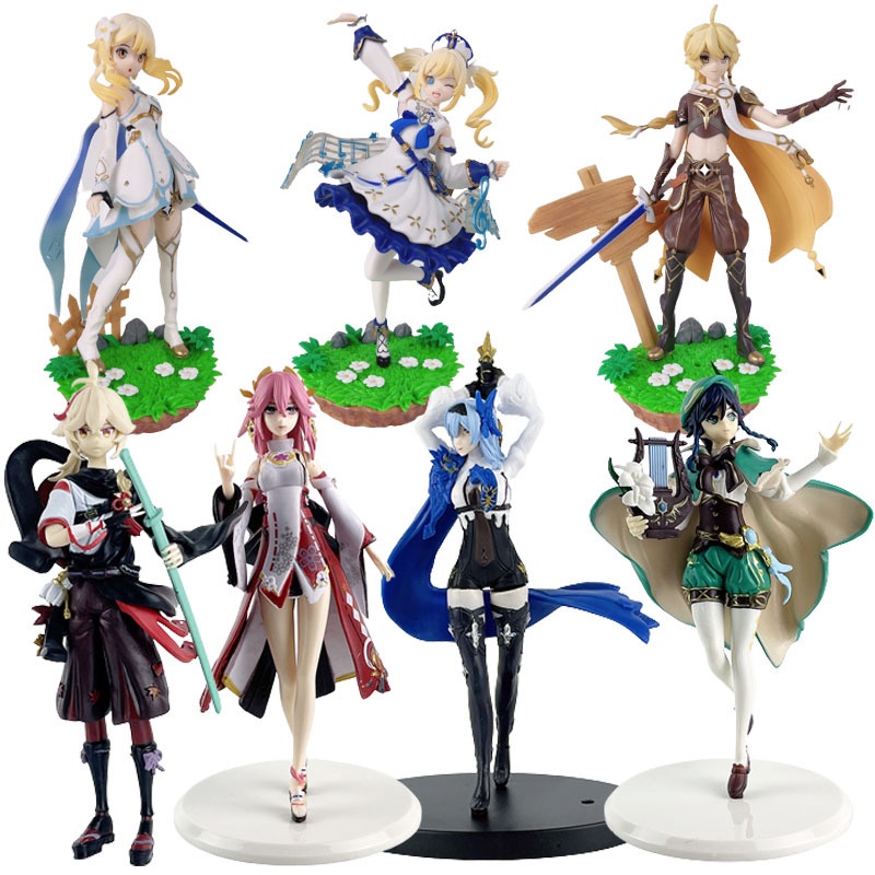 Genshin Mô Hình Nhân Vật paimon klee hu tao Ventti eula