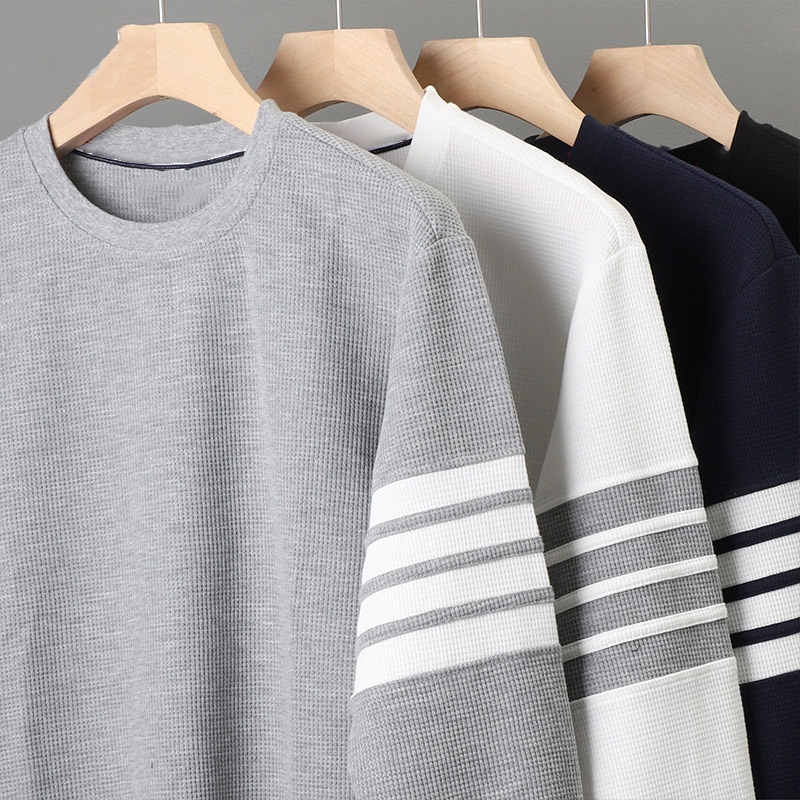 Nurgaz Áo sweater Thể Thao Tay Dài Dáng Rộng Thoải Mái Ấm Áp Cho Nam