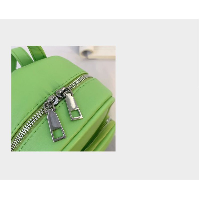 Ba Lô Da Mini Màu Trơn Dễ Thương Cho Nữ