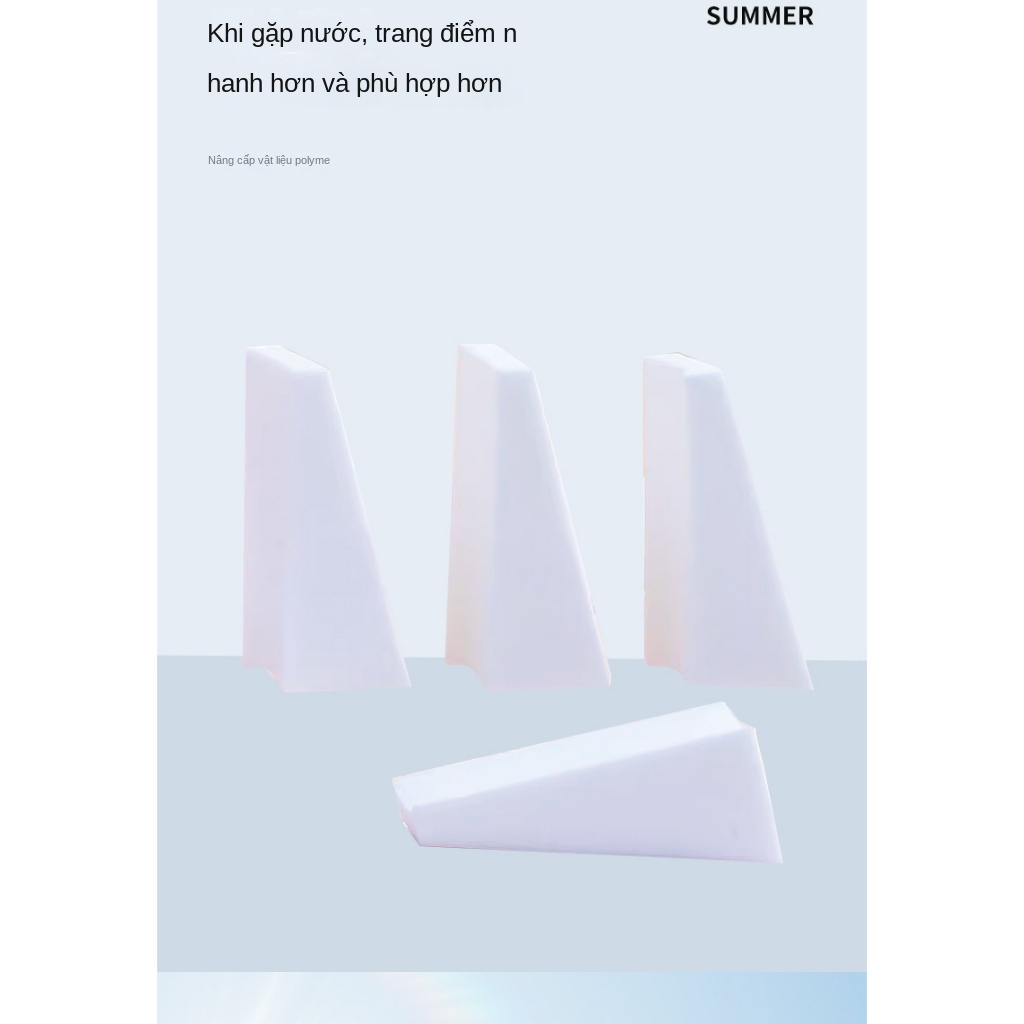 Set 25 Túi Bông Trang Điểm Khô Và Ướt B0943 Hình Viên Kim Cương