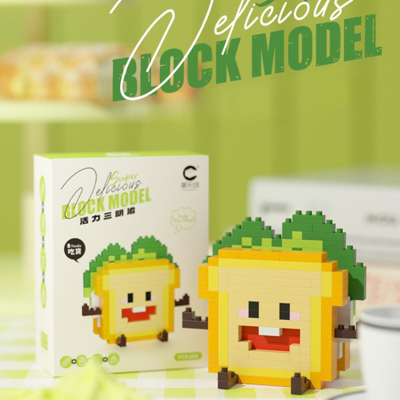 Mô Hình Lắp Ráp Khoai Tây Chiên / Burger Dễ Thương 8921-8932