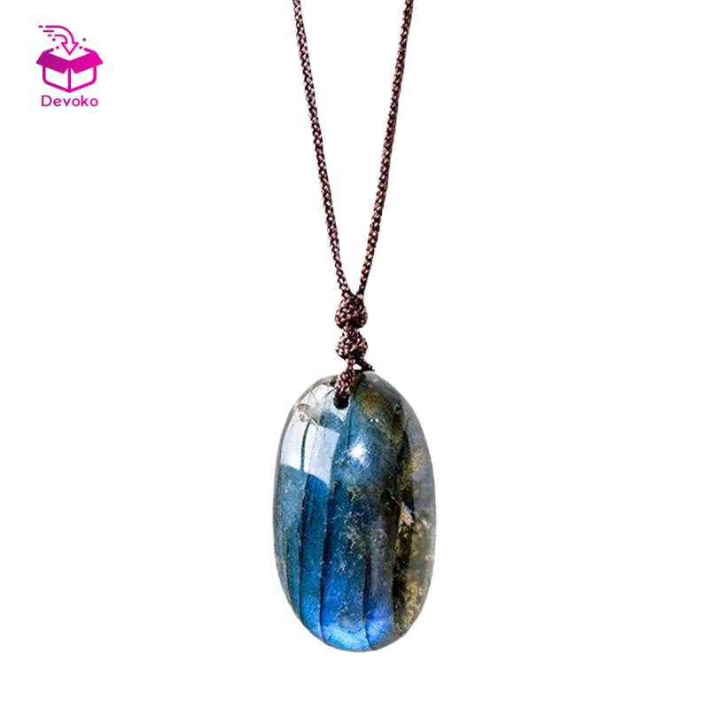 Vòng cổ Mặt Đá Labradorite