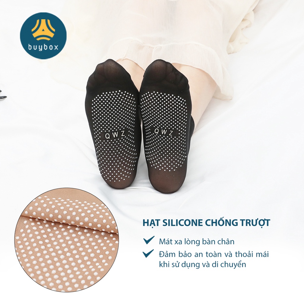 Combo 5 cặp, 10 cặp vớ da  mỏng nhẹ, thanh lịch tăng tính thẩm mỹ cho trang phục của bạn - buybox - BBPK365