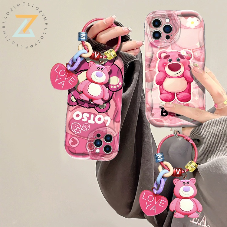 Oppo Reno11 F Reno 11 5G Reno 10 5G Reno 8T 5G Reno 8T 4G Reno 8Z 5G Reno 7Z 5G Reno 8 5G Reno 8 4G Reno 7 4G Reno 6 5G Reno 5 Reno 4F Gấu Dâu Hoạt Hình Ốp điện thoại silicon