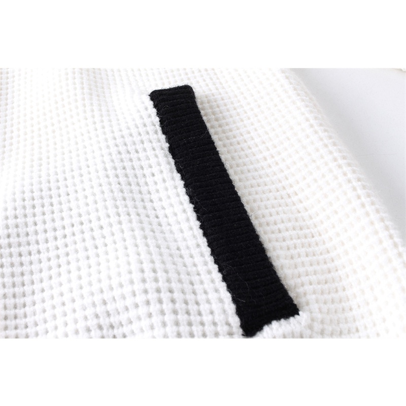 Áo Khoác Cardigan Tay Dài Có Khóa Kéo Thêu Chữ Đôi g Đôi Thời Trang Cổ Điển Cho Cặp Đôi