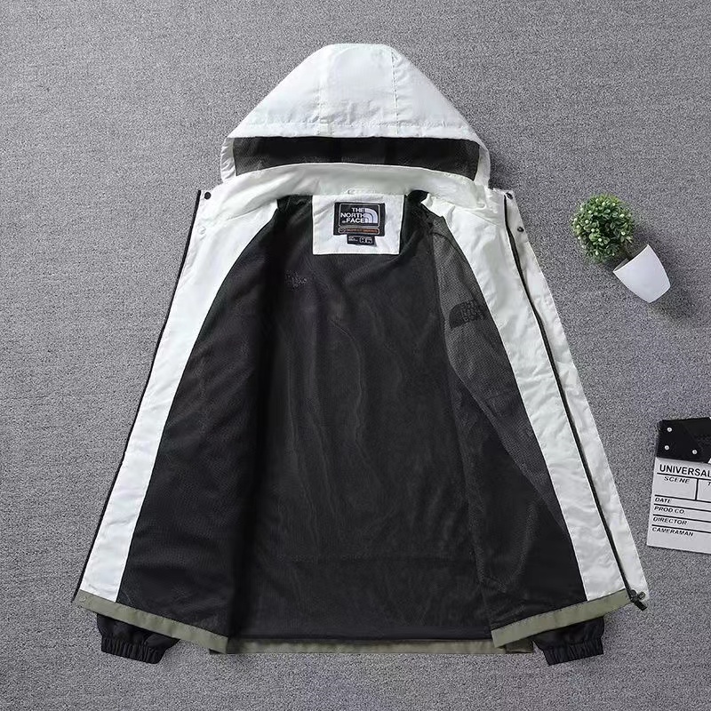Logo thêu the north face 100% nguyên bản lưới lót bên trong không thấm nước áo khoác safari cặp đôi áo khoác áo khoác cho nữ áo khoác trơn áo khoác bomber áo khoác gió áo khoác hood cho nam