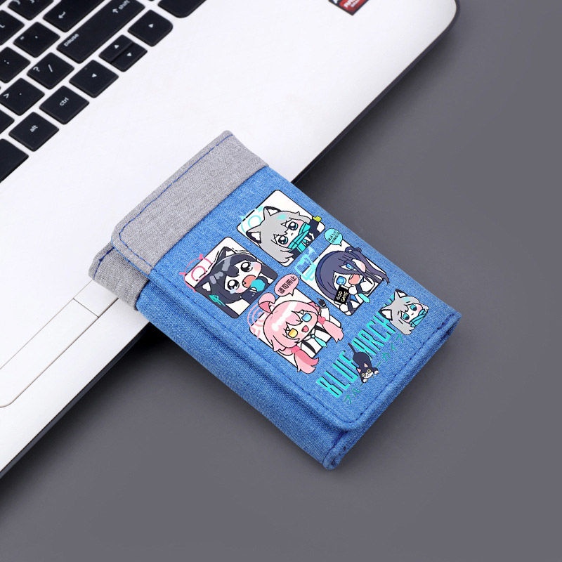 Blue Archive Peripheral Takanashi Hoshino Sunaōkami Shiroko Tendou Arisu Japanese short wallet card case