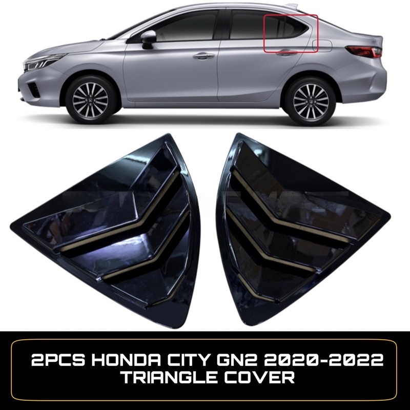 2 cái honda city gn2 2020-2023 new city sedan / city hatchback cửa sổ tam giác bìa bóng đen nhìn thể thao