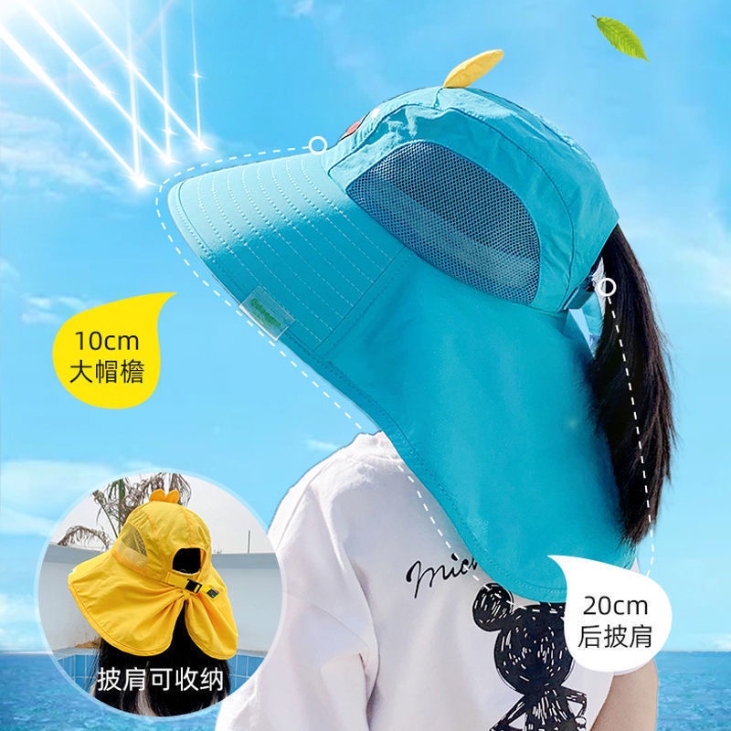 Mũ ngư dân chống nắng vành lớn mỏng thoáng khí cho trẻ em