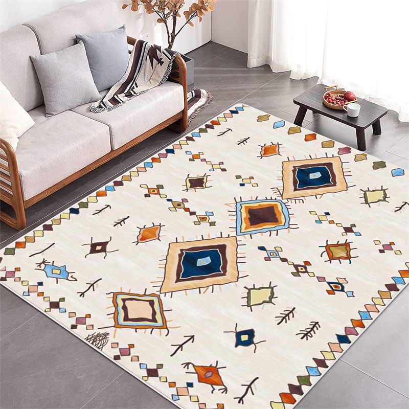 Bắc âu retro thảm phong cách dân tộc phòng khách thảm trang trí 80 * 120cm thảm hình chữ nhật