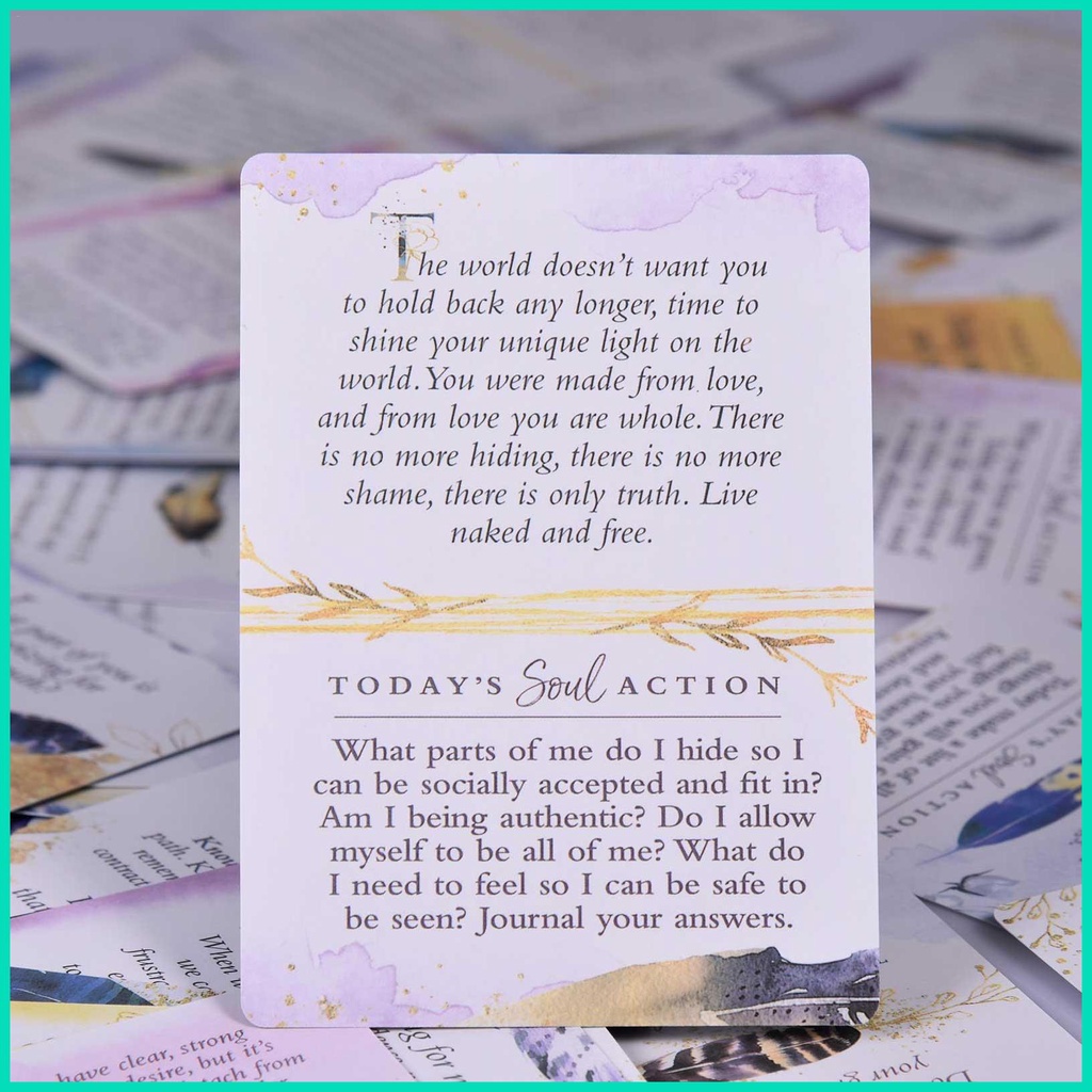 Soul truth self awareness card deck new tarot cards cho người mới bắt đầu với guidebook card game board game tinh tế hjuvn