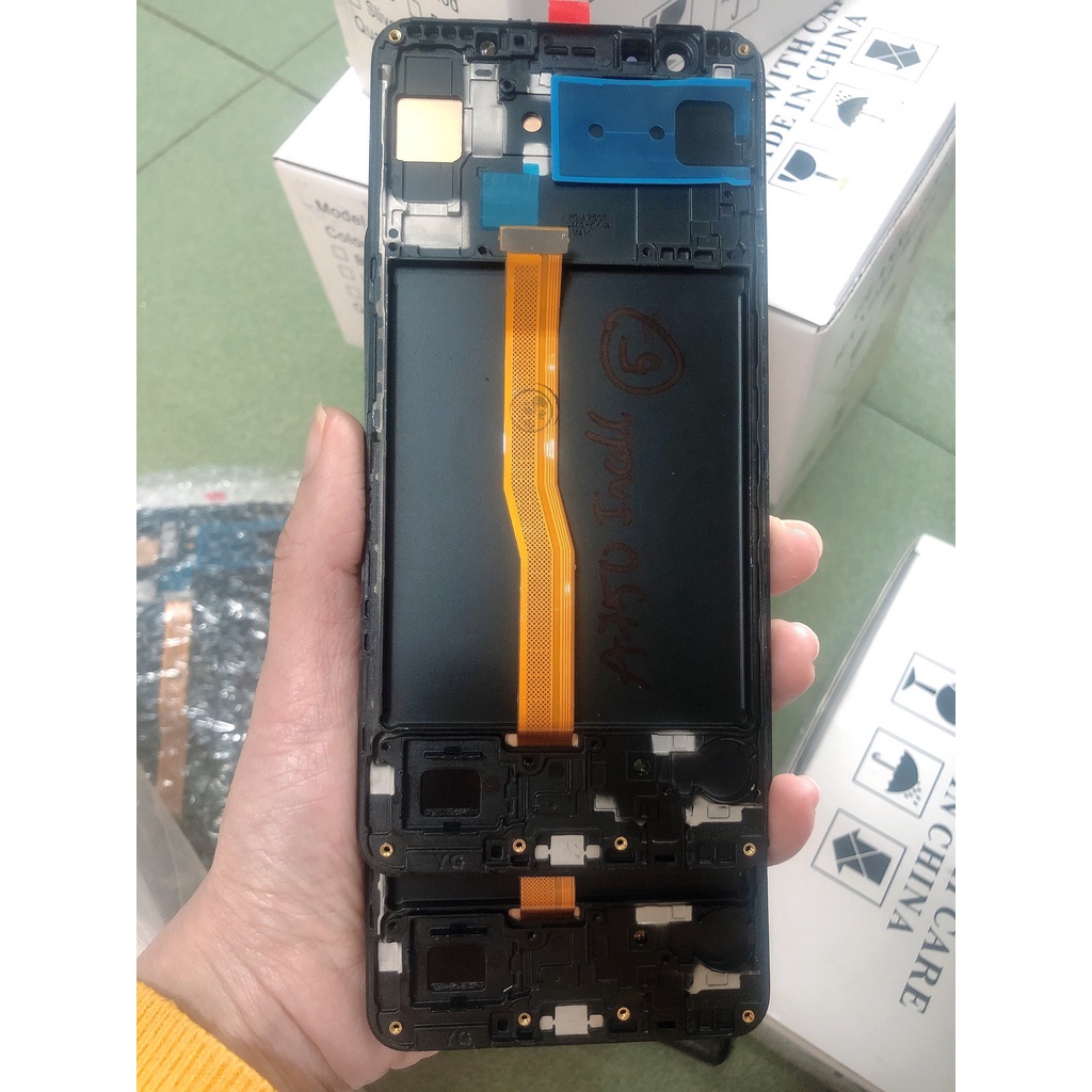 Samsung Galaxy A7 2018 / SM-A750G - Màn Hình Nguyên Bộ Incell Liền Khung Xương, Màu Đen
