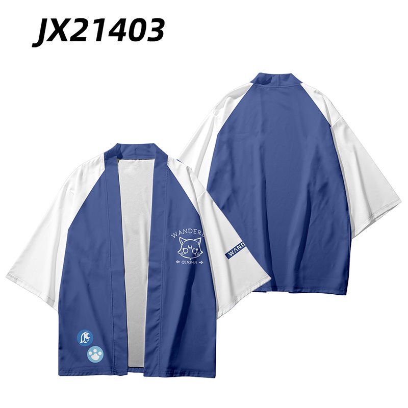 Genshin Áo Thun kimono Hóa Trang Nhân Vật haori Đáng Yêu