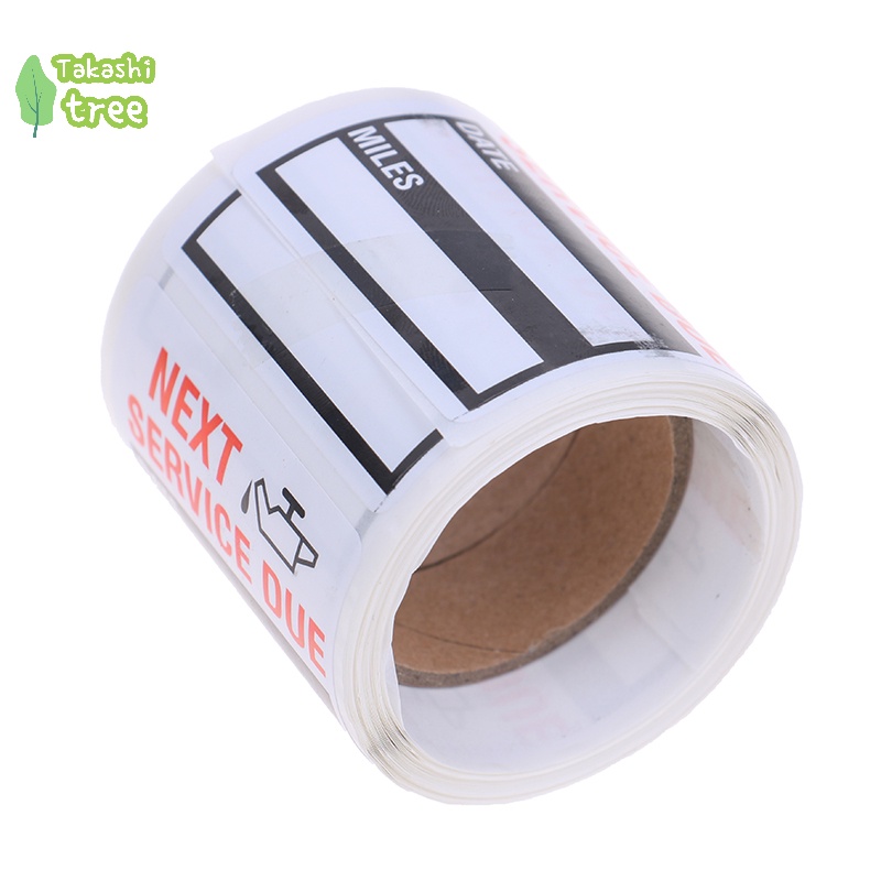 Hình dán nhắc nhở thay dầu trong suốt thiết kế đặc biệt kích thước nhỏ