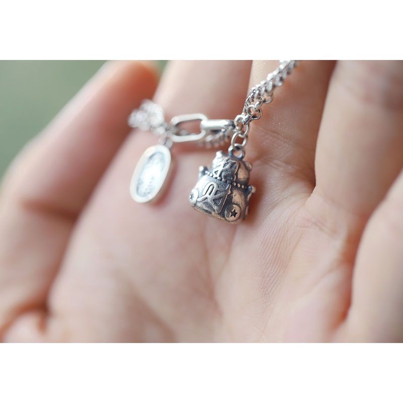 Vòng Tay Bạc s925 Hình Mèo May Mắn Phong Cách Nhật Bản Thời Trang Mùa Hè 2021