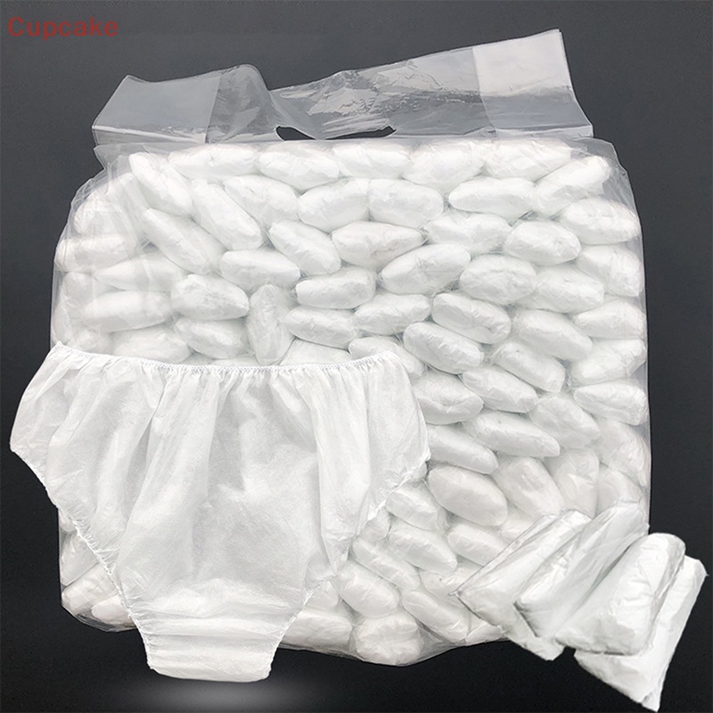 10x quần lót dùng một lần quần lót giấy dệt đôi màu trắng quần sịp unisex drop erw