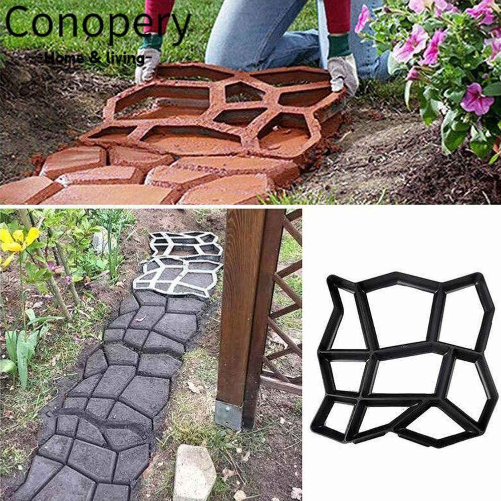 Khuôn lát vỉa hè sân vườn đường Conopery DIY bằng nhựa đồ dùng làm vườn làm gạch xi măng nhà hữu ích