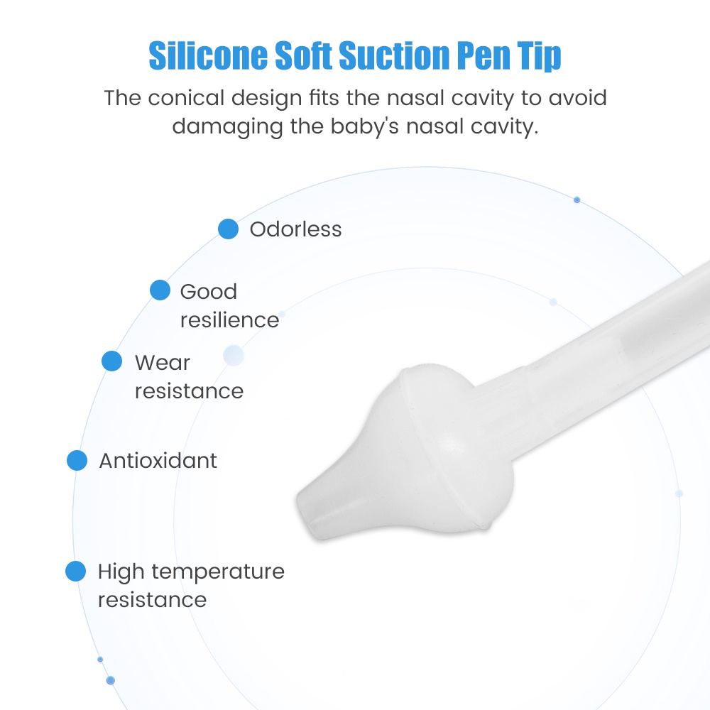 Máy hút mũi cho bé silicone soft baby nose cleaner suction snot remover dụng cụ chăm sóc mũi cho bé có thể tái sử dụng