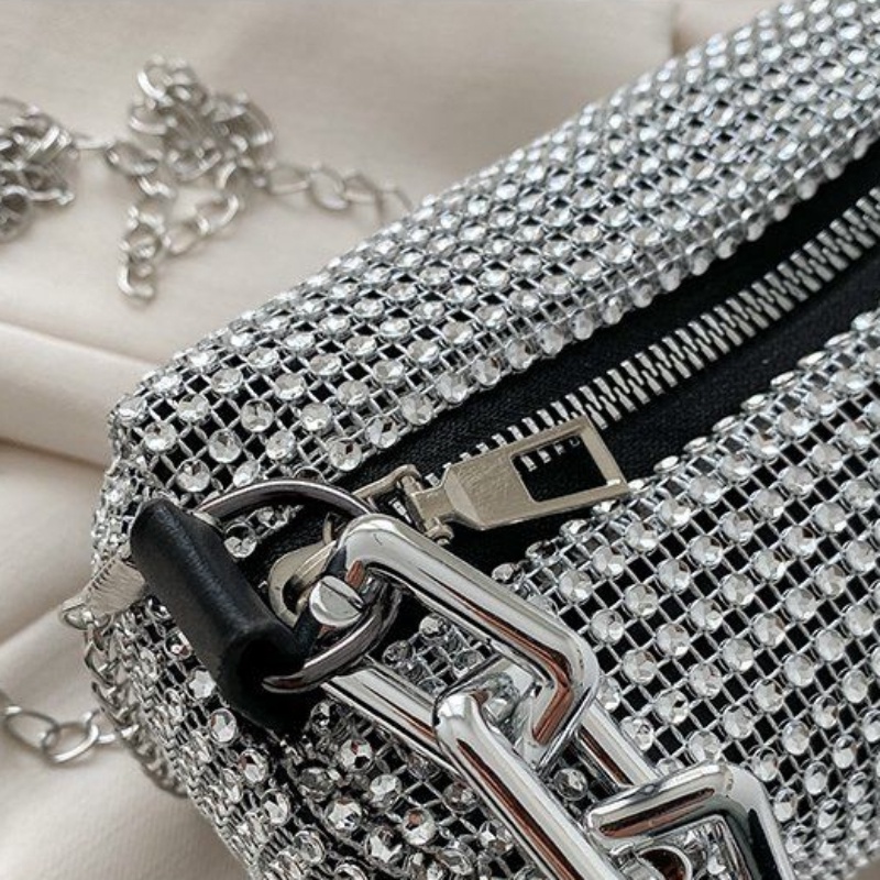 Túi rhinestone túi kim cương đầy đủ dưới cánh tay túi đeo chéo vai