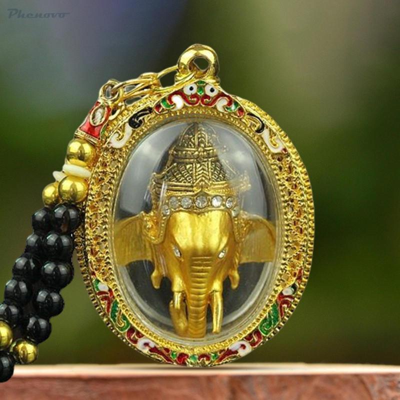 Mặt dây chuyền bùa hộ mệnh, mạ vàng hindu thái lan, để bảo vệ ban phước chúc may mắn hạnh phúc.