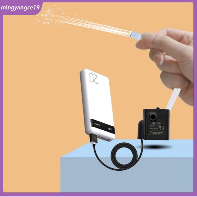Cod 5v dc usb máy lọc nước cho thú cưng máy bơm nhỏ độ ồn thấp máy bơm động cơ không chổi than phụ kiện bể cá