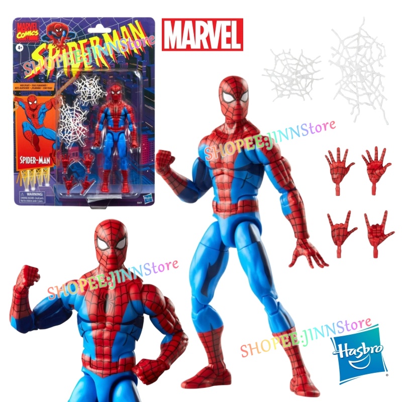 - Jn - marvel ml legends cổ điển spiderman hành động hình đồ chơi 6 inch web spider man di chuyển tượng mô hình búp bê quà tặng sưu tầm