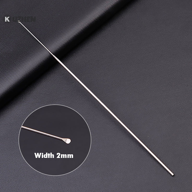 Kuzhen 18cm gắp tai làm sạch ráy tai chất tẩy rửa ráy tai curette dụng cụ gắp bằng thép không gỉ nóng