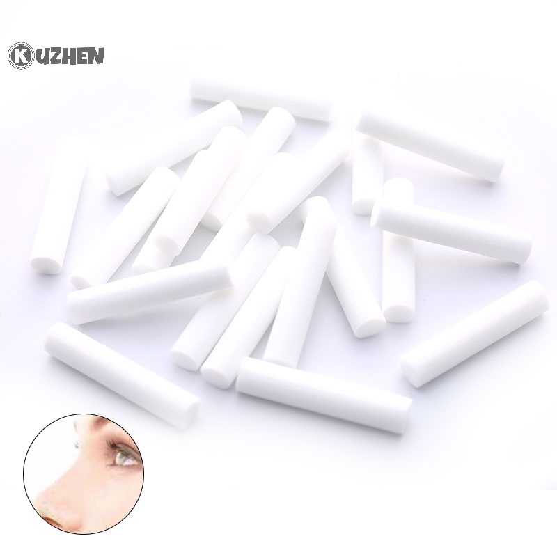 Kuzhen 20 cái ống hít refill wick stick gói, thay thế ống hít mũi hot