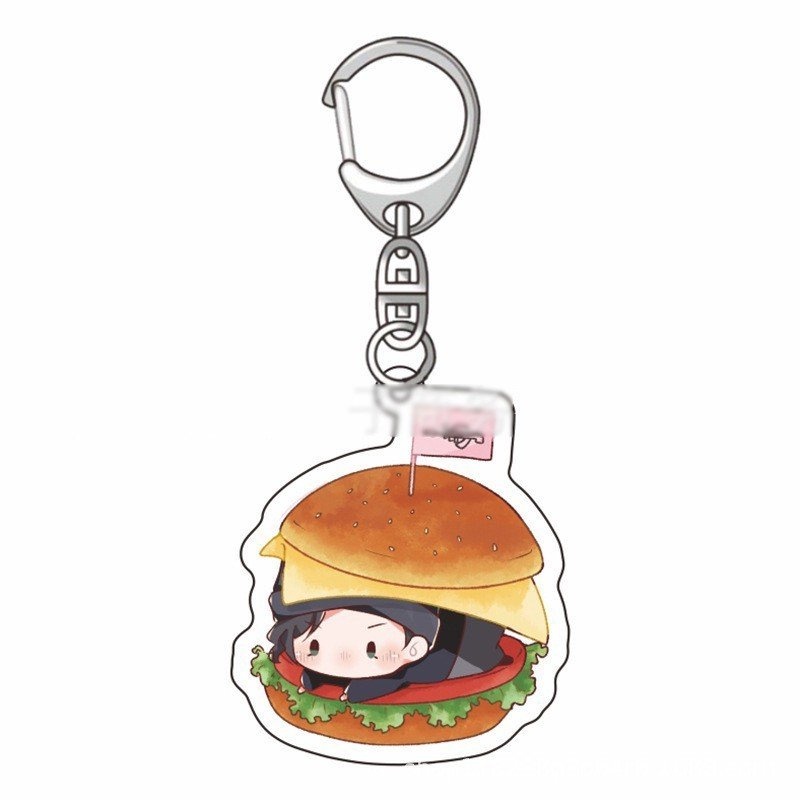 Móc khóa DETECTIVE CONAN Thám Tử Lừng Danh ver hamburger anime chibi độc đáo