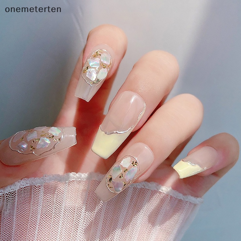 Rten aurora nail shell sequins lấp lánh gradient symphony polarized flakes symphony abalone shell diy nail decoration n
