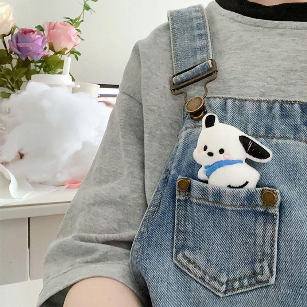 Trâm Cài Áo Hình Gấu pooh / Heo / Mèo Con / Mèo Pacco Nhồi Bông mini Dễ Thương