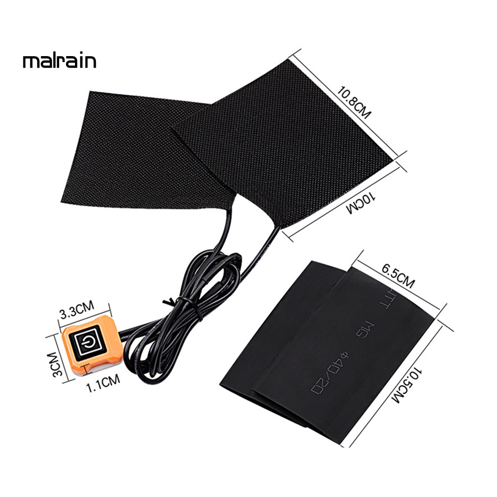 1 Bộ Đệm Sưởi Ấm Tay Lái Xe Máy 12V 3 Bước