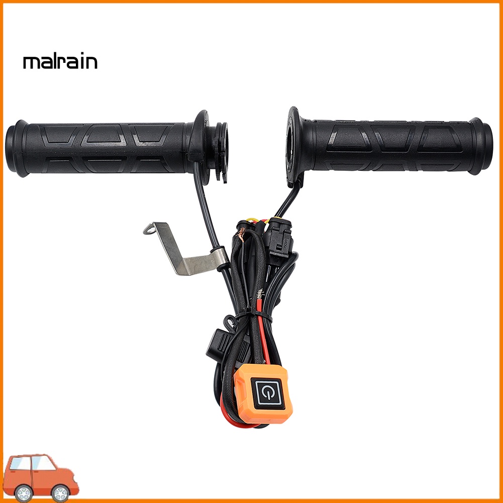 1 Cặp Đệm Sưởi Ấm Tay Lái Xe Máy 12V 3 Chỗ Bằng Điện