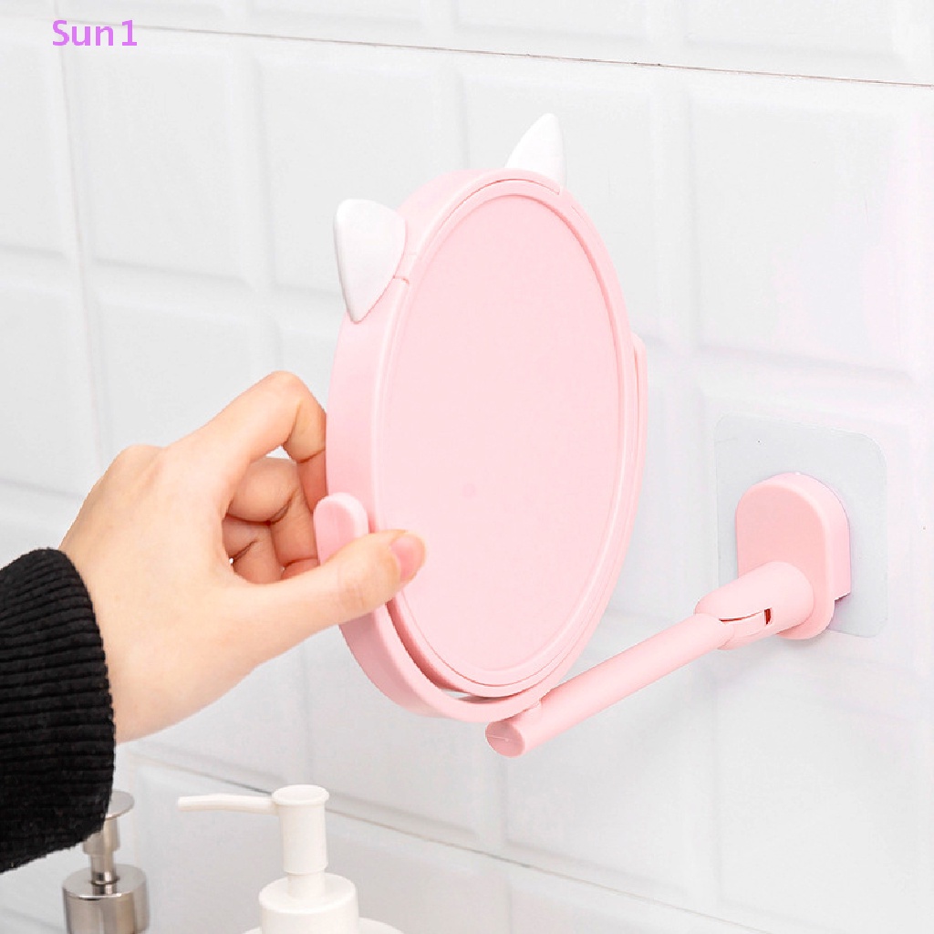 Gương Trang Điểm Sun1 &gt; Gắn Tường Gấp Lại Được Không Cần Khoan Lỗ Dành Cho Phòng Tắm