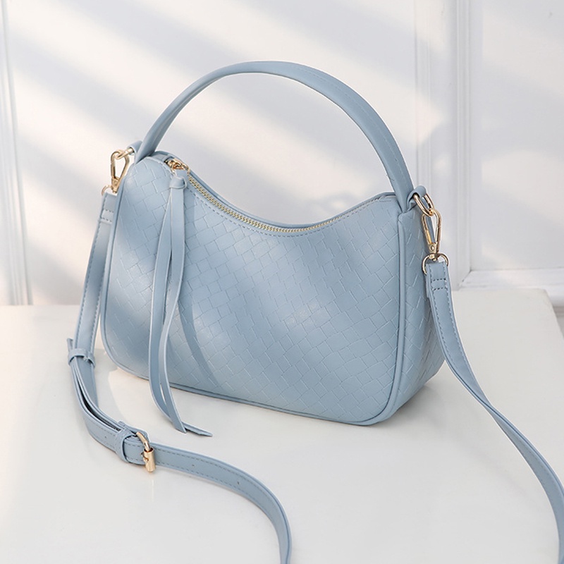 Túi Đeo Chéo Nhỏ Đan Lưới Phong Cách Hàn Quốc Hợp Thời Trang Cho Nữ