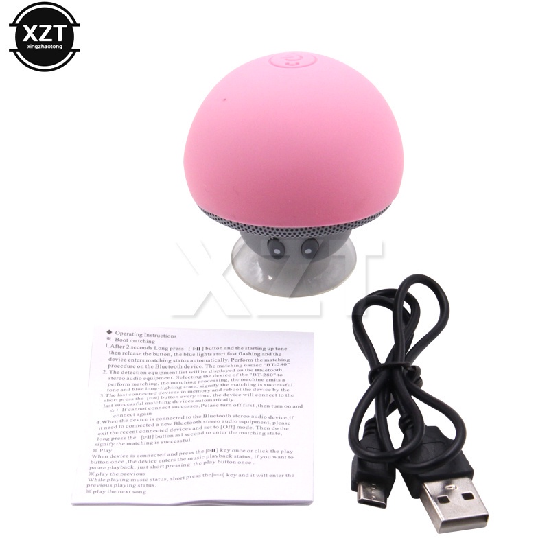 Loa Bluetooth Không Dây Mini Chống Nước Hình Cây Nấm Cho Điện Thoại / Máy Tính Xiaomi