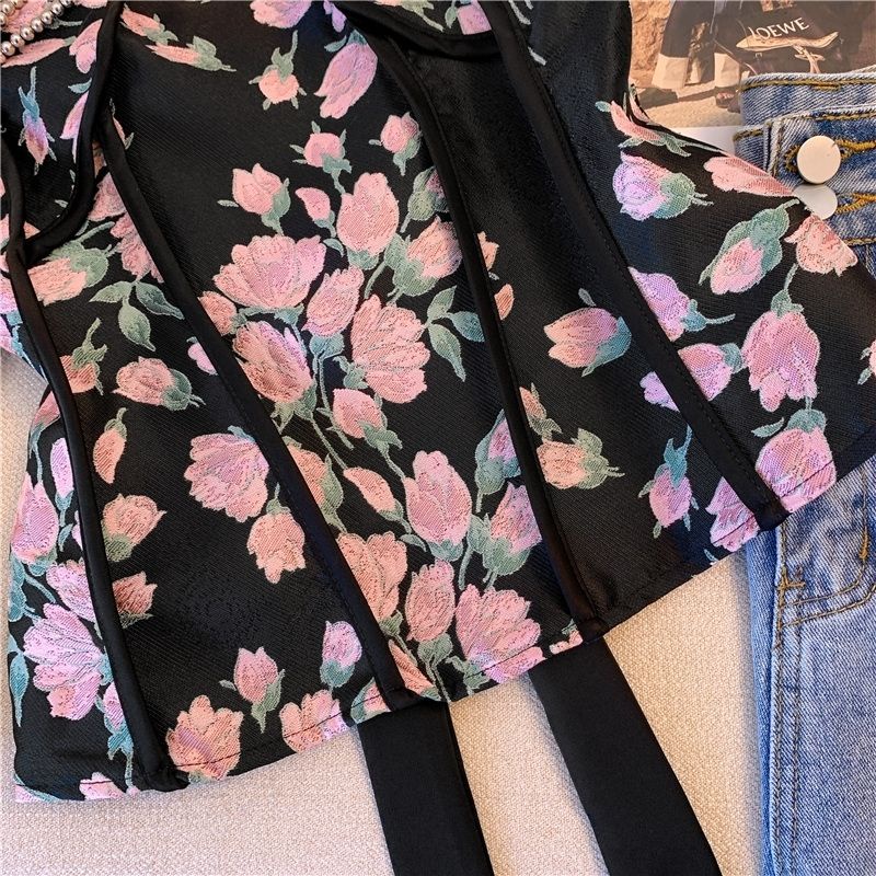 Áo Ống Jacquard Không Tay Eo Hẹp Cao Cấp Sang Trọng