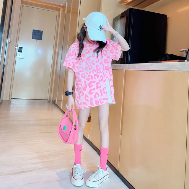 Áo Thun Mùa Hè 2023 Tay Cộc Hợp Thời Trang Phong Cách Phương Tây Cho Bé Gái