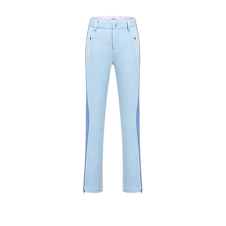 Quần Thể Thao Ống Loe Co Giãn Thoáng Khí Có Túi Khóa Kéo Thời Trang Cho Nữ