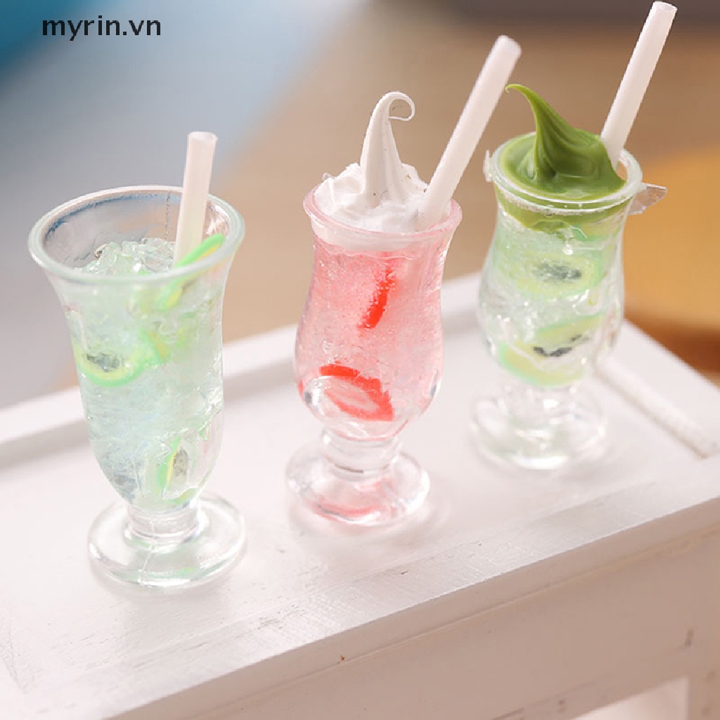 1 Ly Kem / Dâu Tây / Bơ Trang Trí Nhà Búp Bê 1: 12