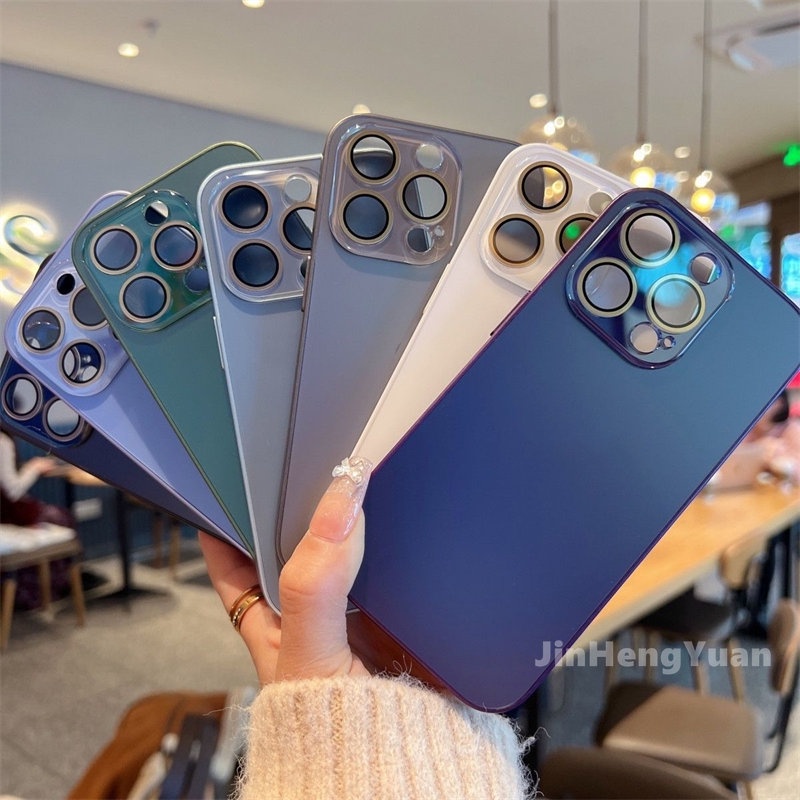 Ốp Điện Thoại Mặt Nhám Chống Bám Vân Tay In Logo AG Sang Trọng Cho Iphone 14 Pro Max 14Plus